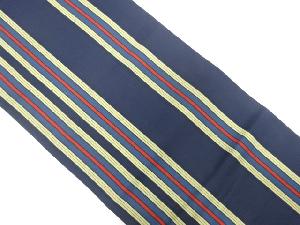 本場筑前博多縞模様織出し全通袋帯